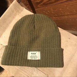 Olive Green Reason Beanie